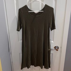 Olive Green T-Shirt Dress